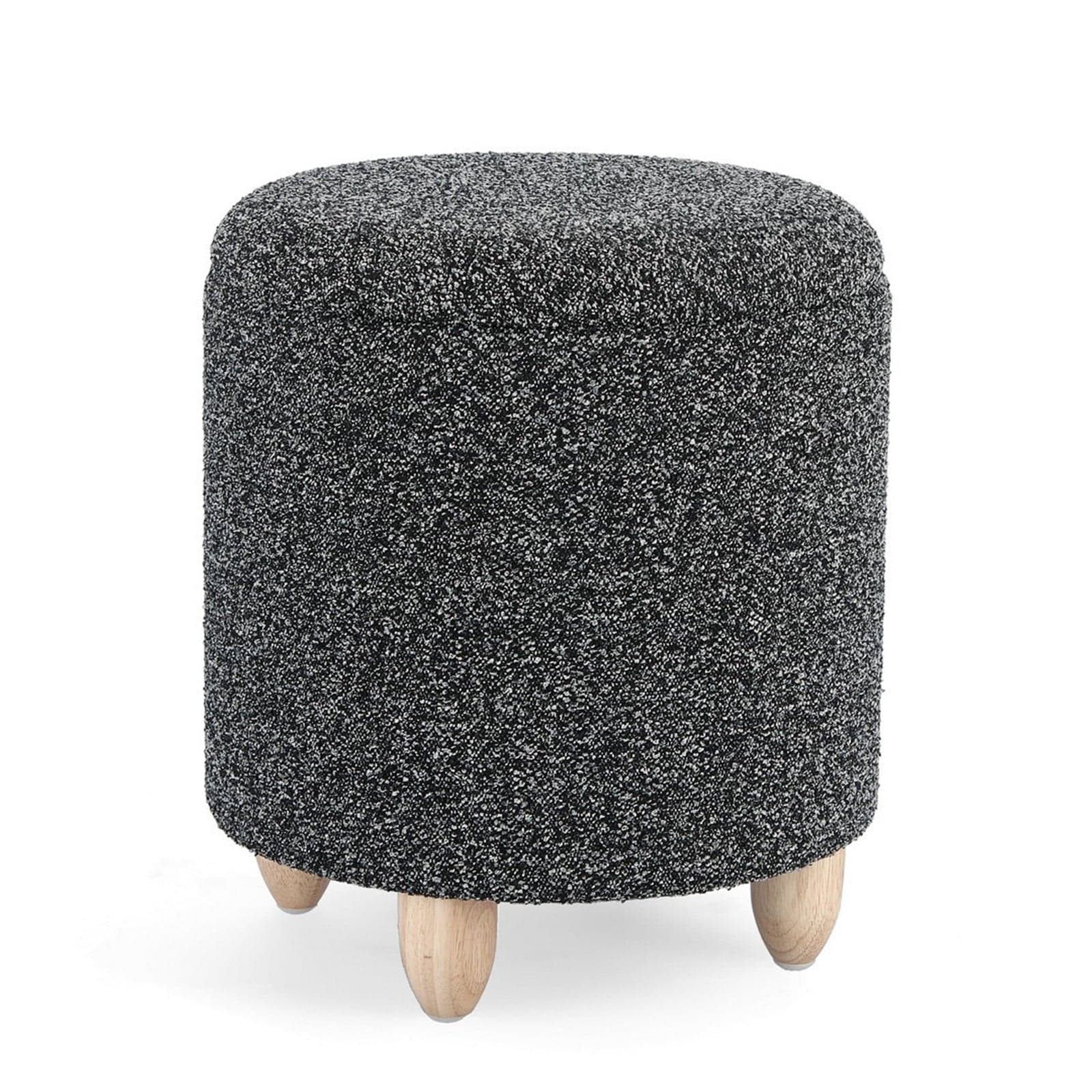 Poltrona Pouf "Zena" per interno, con struttura in mdf e compensato da Ø36 x 39.5h cm in Ottomane e poggiapiedi Decor Space - Altamura, commercioVirtuoso.it