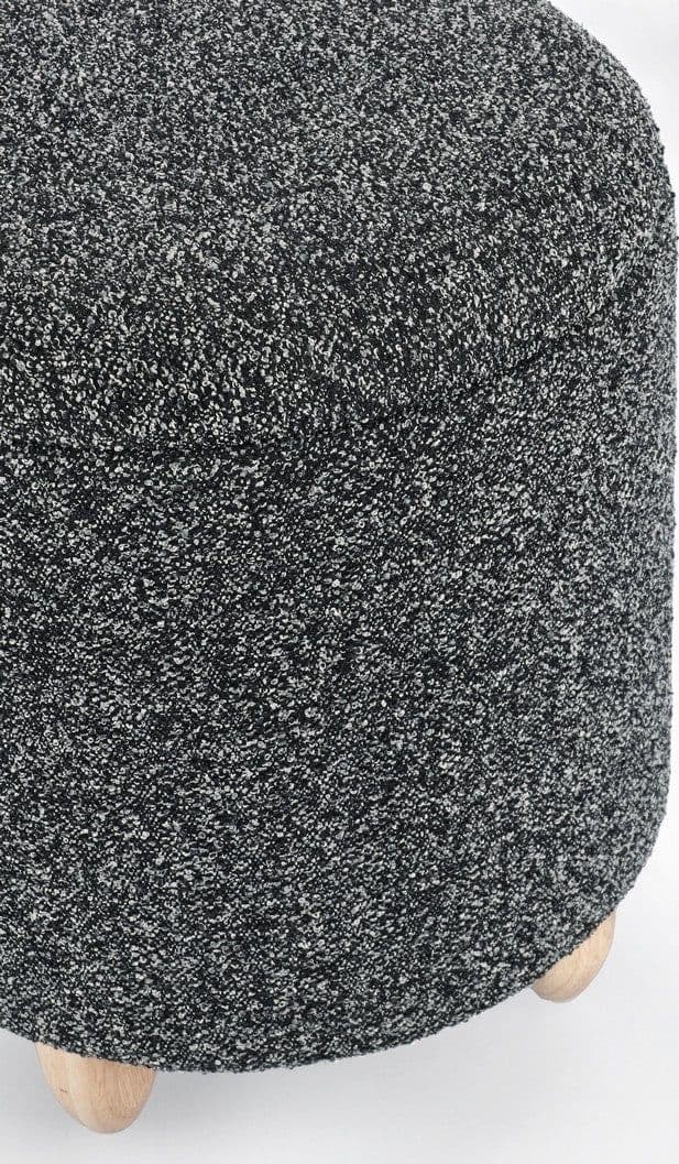 Poltrona Pouf "Zena" per interno, con struttura in mdf e compensato da Ø36 x 39.5h cm in Ottomane e poggiapiedi Decor Space - Altamura, commercioVirtuoso.it