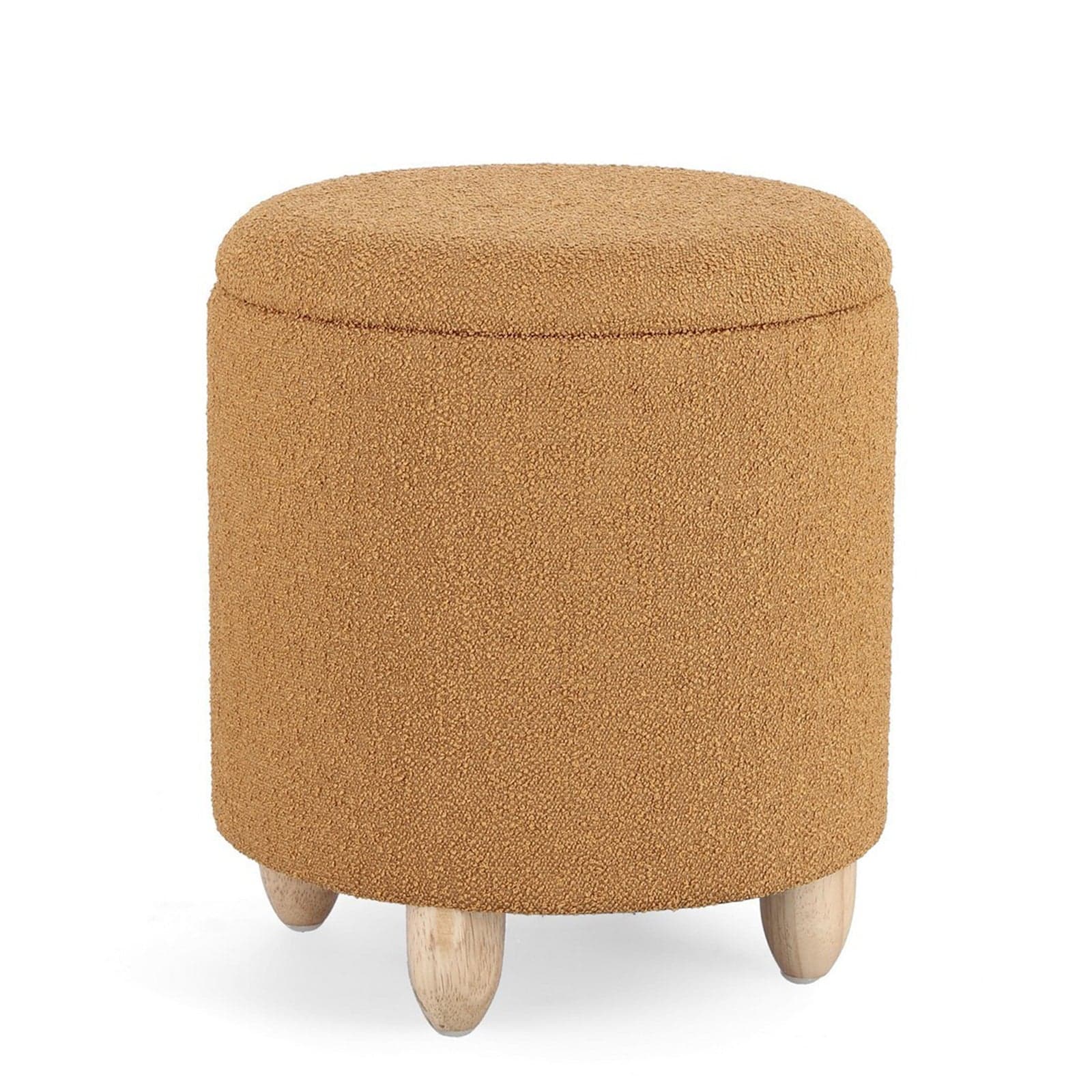 Poltrona Pouf "Zena" per interno, con struttura in mdf e compensato da Ø36 x 39.5h cm in Ottomane e poggiapiedi Decor Space - Altamura, commercioVirtuoso.it
