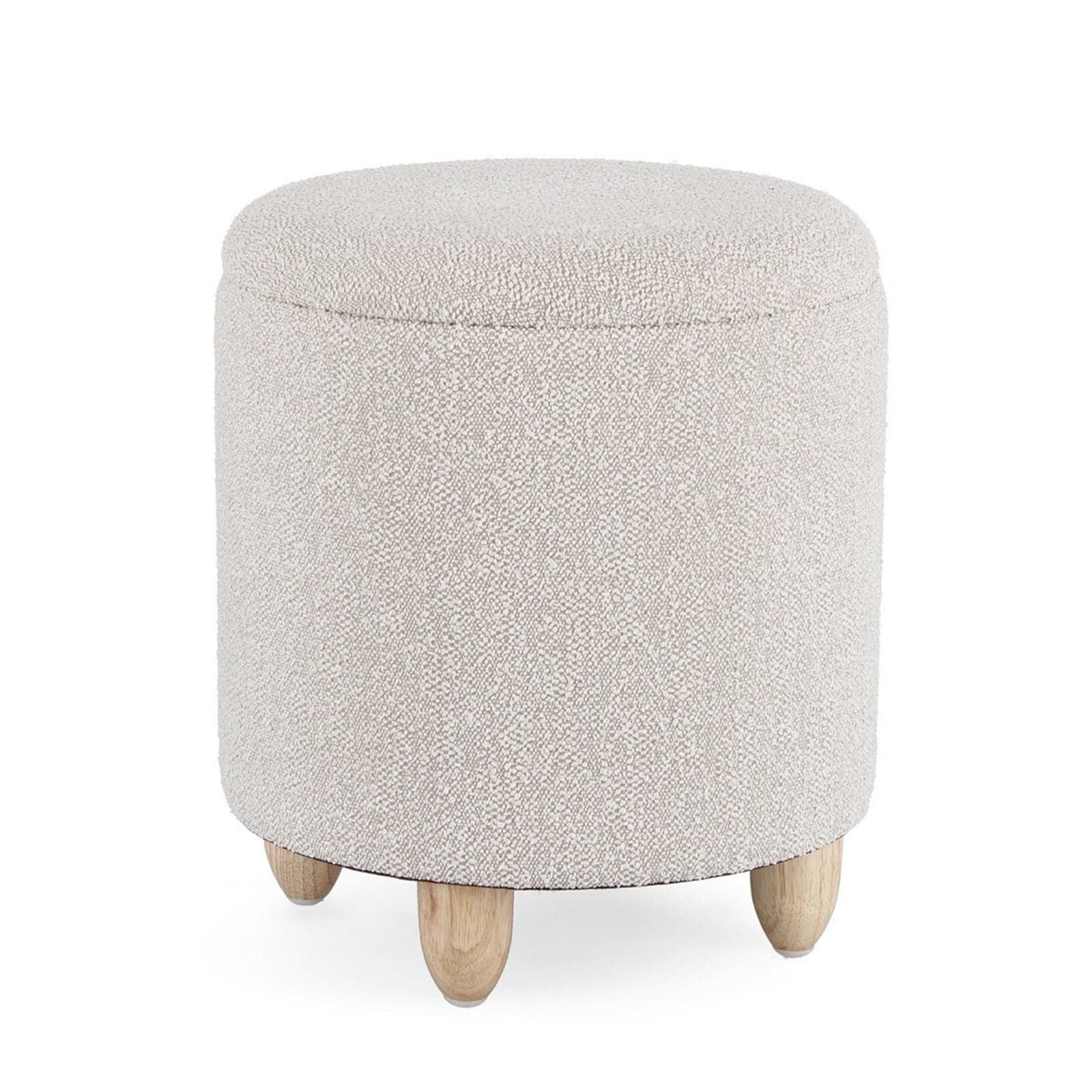 Poltrona Pouf "Zena" per interno, con struttura in mdf e compensato da Ø36 x 39.5h cm in Ottomane e poggiapiedi Decor Space - Altamura, commercioVirtuoso.it