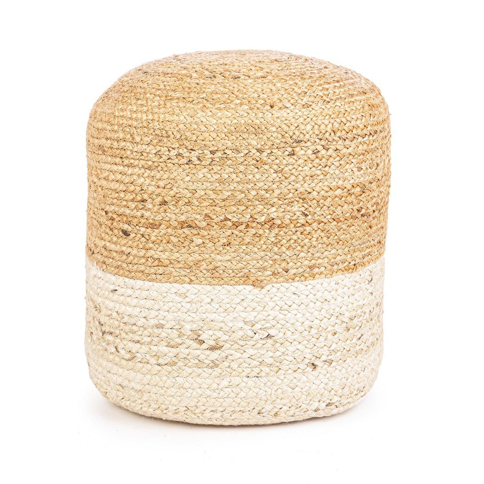 Poltrona Pouf "Jalaja" per interno, con Iuta da Ø45 cm