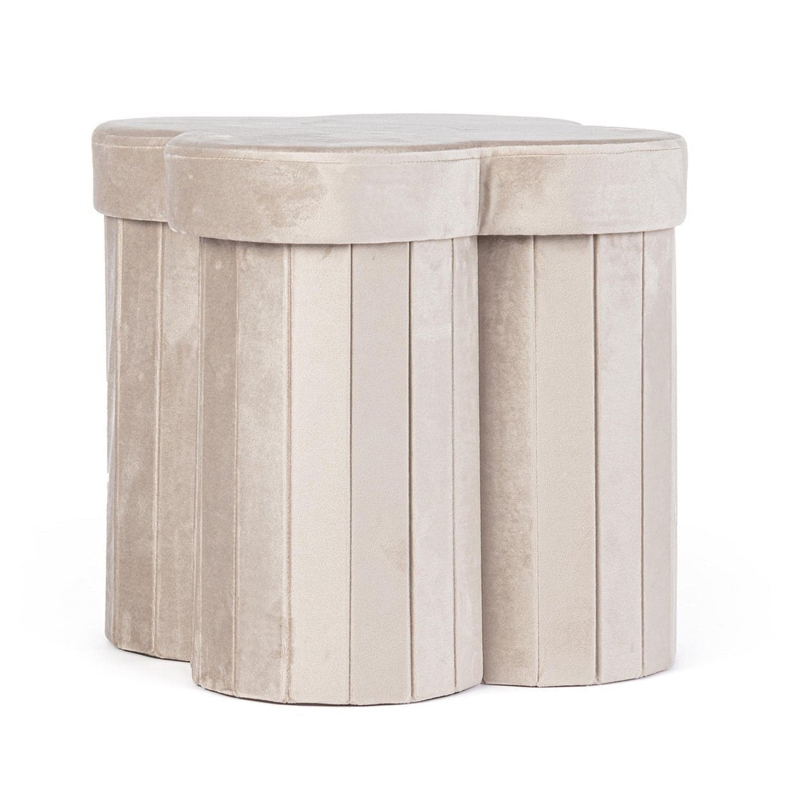 Poltrona Pouf "Jocelyn" per interno, con struttura in mdf - 32