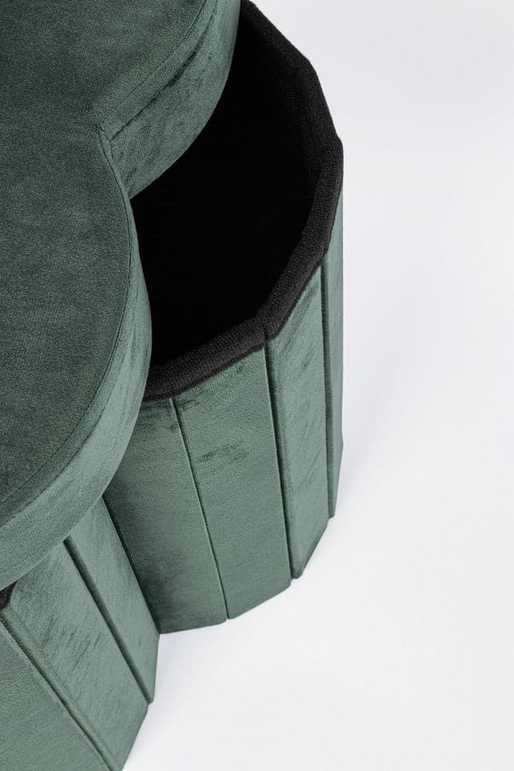 Poltrona Pouf "Jocelyn" per interno, con struttura in mdf in Ottomane e poggiapiedi Decor Space - Altamura, commercioVirtuoso.it