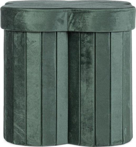 Poltrona Pouf "Jocelyn" per interno, con struttura in mdf in Ottomane e poggiapiedi Decor Space - Altamura, commercioVirtuoso.it