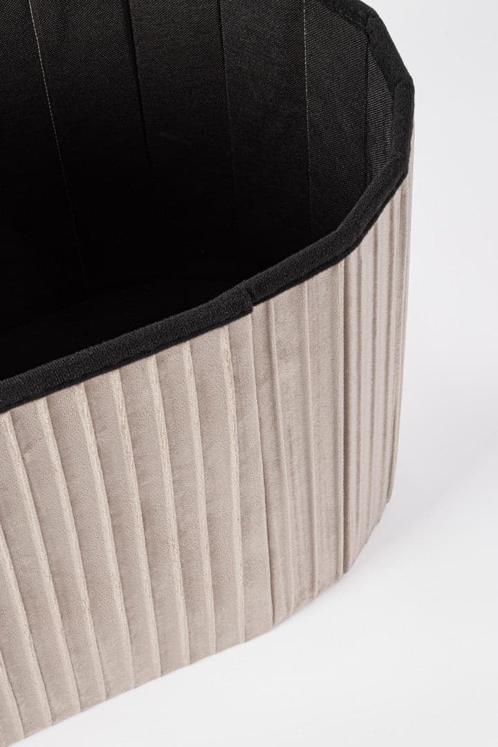 Poltrona Pouf "Jocelyn" per interno, con struttura in mdf in Ottomane e poggiapiedi Decor Space - Altamura, commercioVirtuoso.it