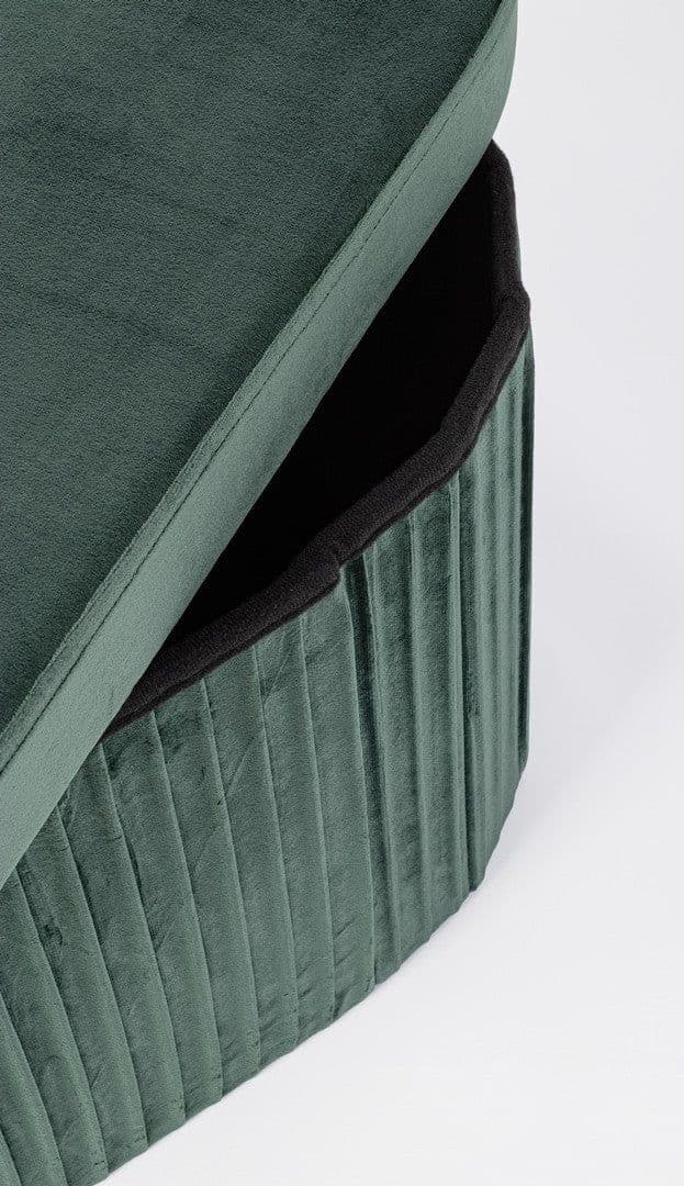Poltrona Pouf "Jocelyn" per interno, con struttura in mdf in Ottomane e poggiapiedi Decor Space - Altamura, commercioVirtuoso.it
