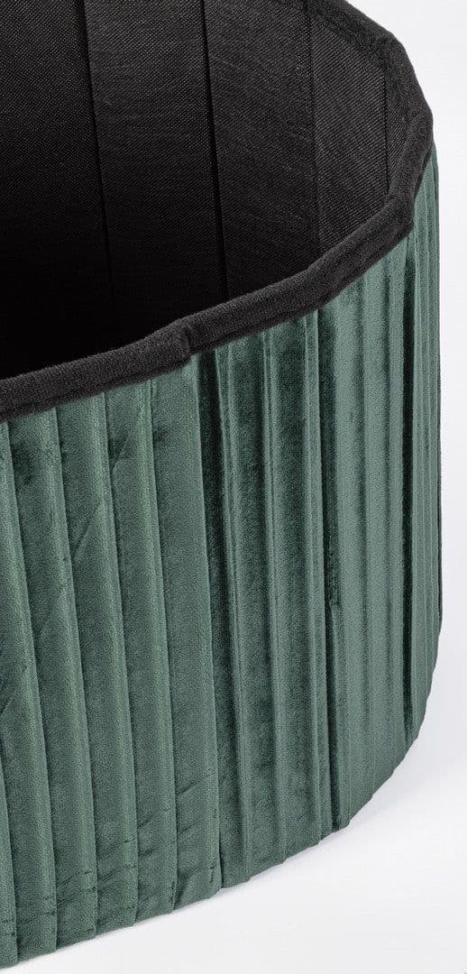 Poltrona Pouf "Jocelyn" per interno, con struttura in mdf in Ottomane e poggiapiedi Decor Space - Altamura, commercioVirtuoso.it
