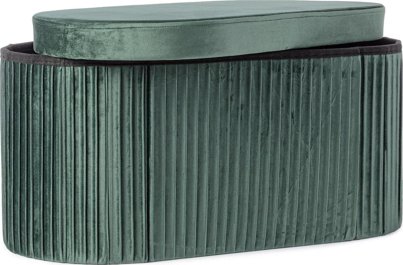 Poltrona Pouf "Jocelyn" per interno, con struttura in mdf in Ottomane e poggiapiedi Decor Space - Altamura, commercioVirtuoso.it