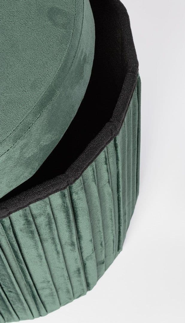 Poltrona Pouf "Jocelyn" per interno, con struttura in mdf in Ottomane e poggiapiedi Decor Space - Altamura, commercioVirtuoso.it