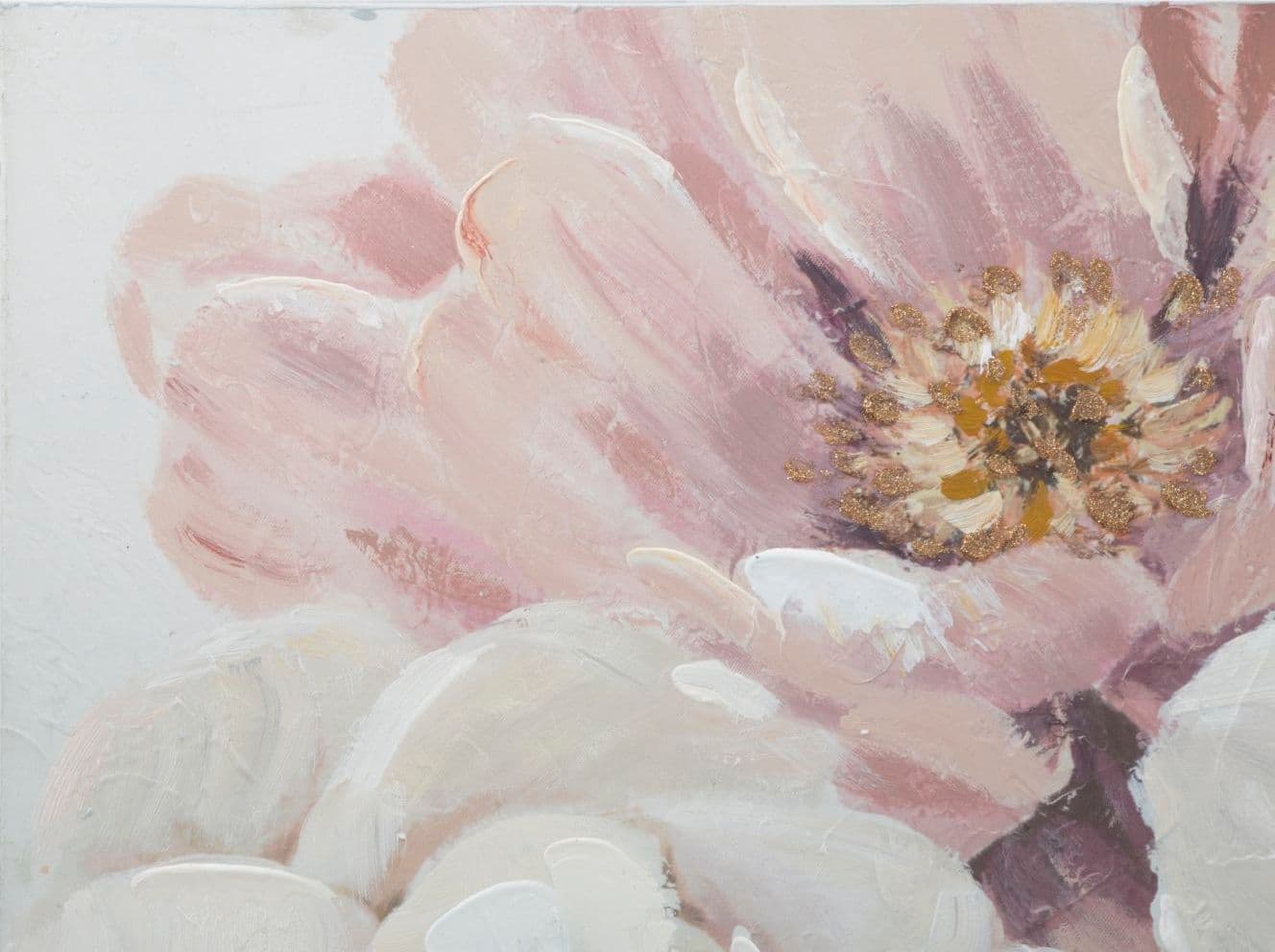 Dipinto su tela rose con intelaiatura in legno per decorazioni ambienti in Poster e stampe Decor Space - Altamura, commercioVirtuoso.it