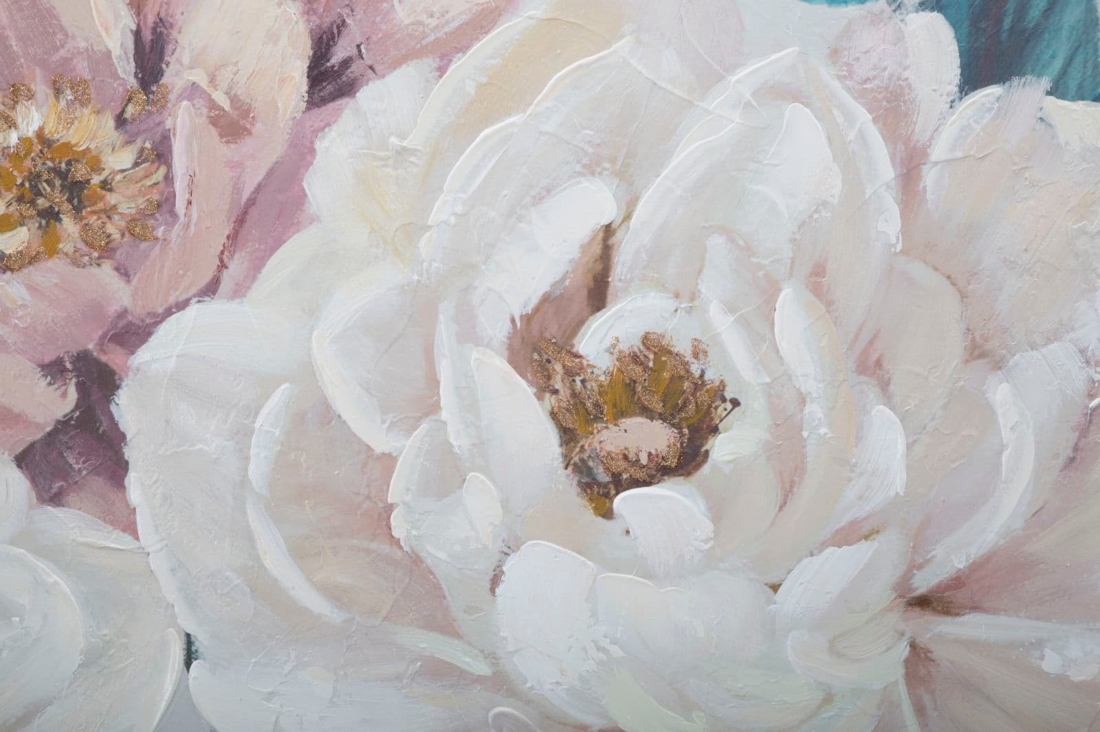 Dipinto su tela rose con intelaiatura in legno per decorazioni ambienti in Poster e stampe Decor Space - Altamura, commercioVirtuoso.it