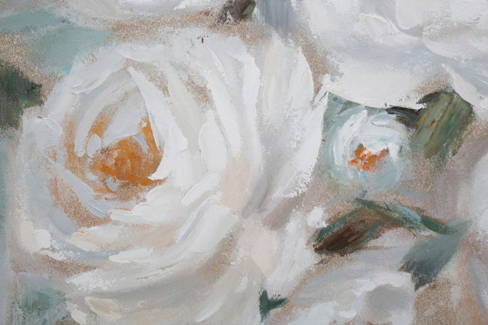Dipinto su tela Crem Flower con intelaiatura in legno per decorazioni ambienti in Poster e stampe Decor Space - Altamura, commercioVirtuoso.it