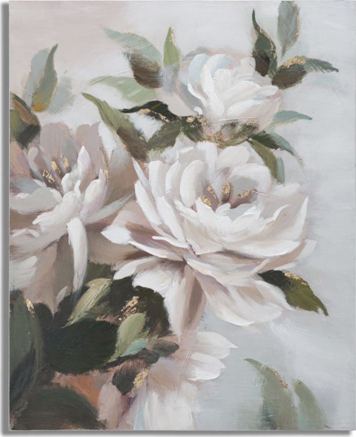 Dipinto su tela Crem Flower con intelaiatura in legno per decorazioni ambienti in Poster e stampe Decor Space - Altamura, commercioVirtuoso.it