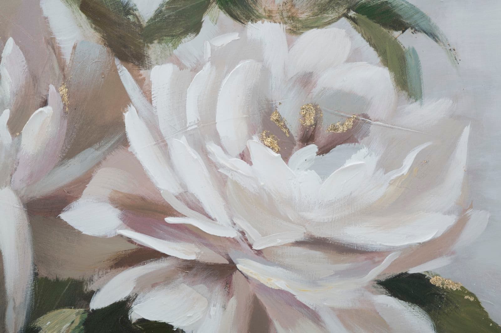 Dipinto su tela Crem Flower con intelaiatura in legno per decorazioni ambienti in Poster e stampe Decor Space - Altamura, commercioVirtuoso.it