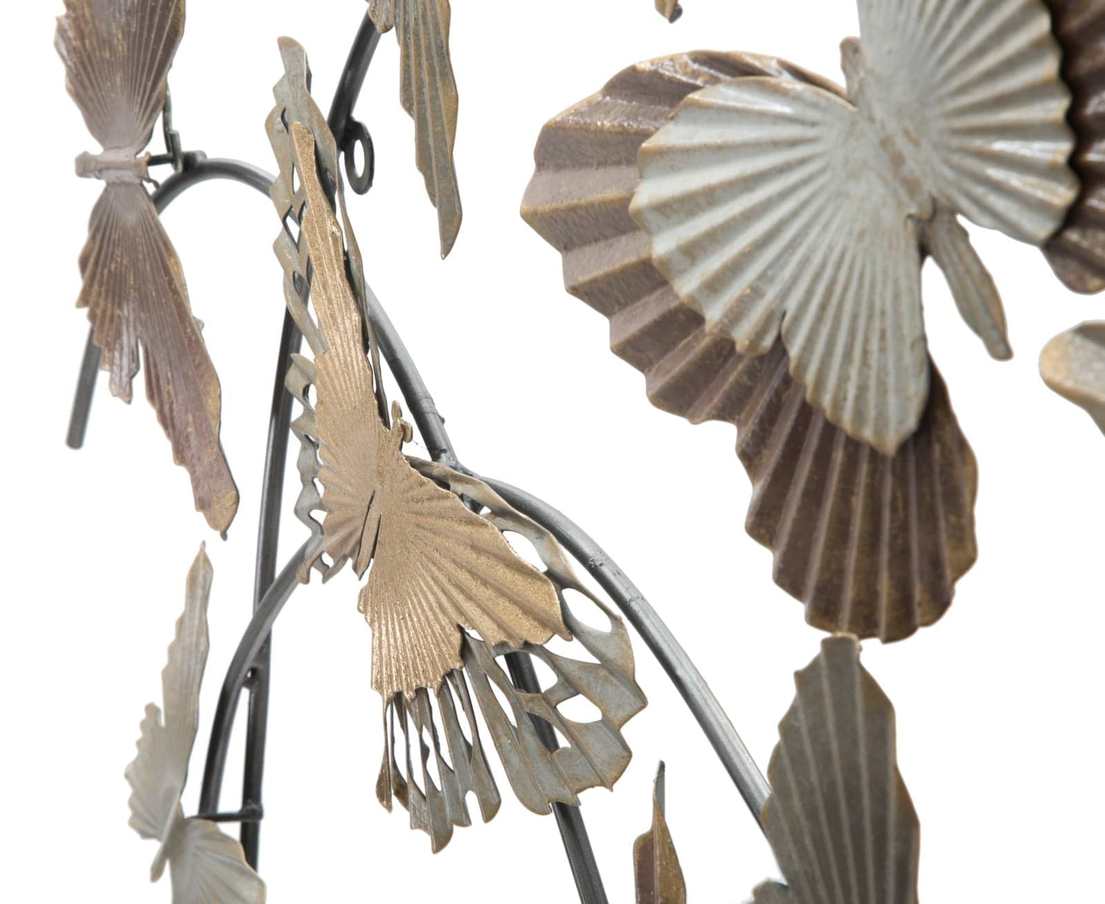 Composizione farfalle decorative in ferro per decorazioni ambienti in Sculture a parete Decor Space - Altamura, commercioVirtuoso.it