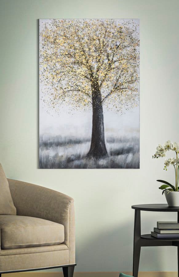 Dipinto su tela albero con intelaiatura in legno per decorazioni ambienti in Poster e stampe Decor Space - Altamura, commercioVirtuoso.it