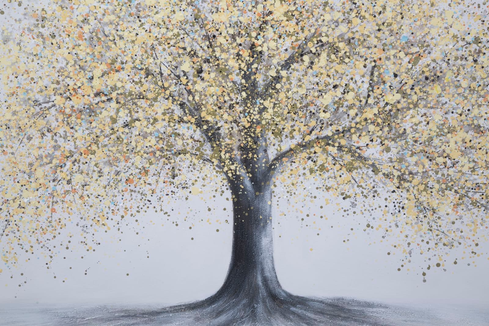 Dipinto su tela albero con intelaiatura in legno per decorazioni ambienti in Poster e stampe Decor Space - Altamura, commercioVirtuoso.it