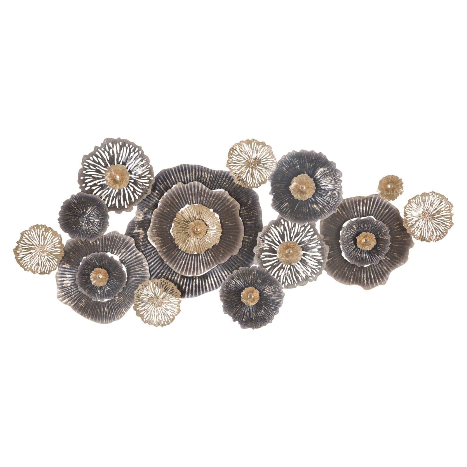 Composizione floreale decorativa Browny in ferro per decorazioni ambienti in Fiori artificiali Decor Space - Altamura, commercioVirtuoso.it