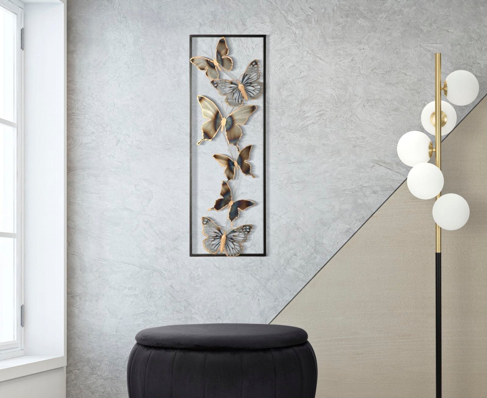 Scultura farfalle decorative in ferro per decorazioni ambienti in Sculture a parete Decor Space - Altamura, commercioVirtuoso.it