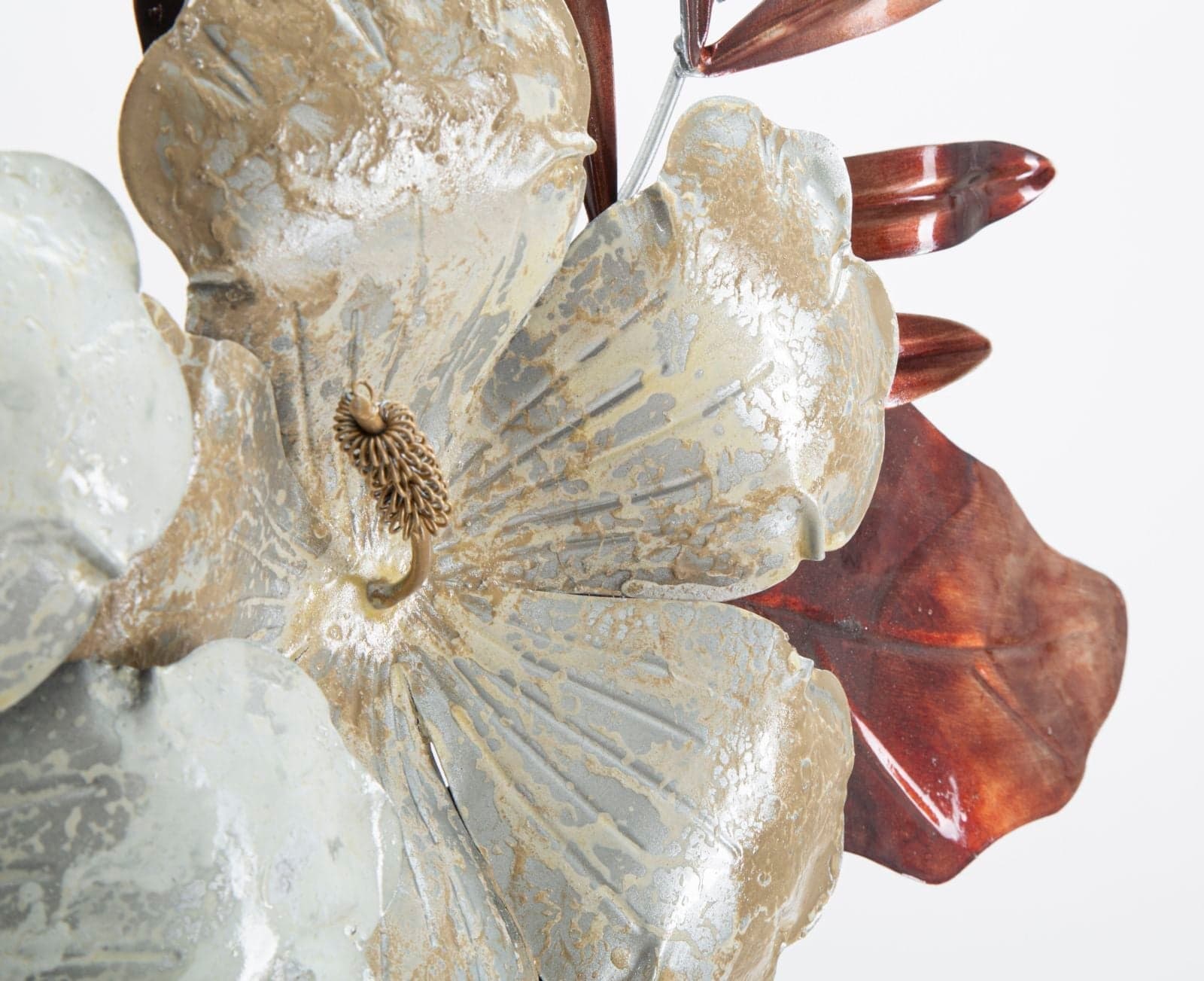 Pannello fiori e foglie decorative in ferro per decorazioni ambienti in Sculture a parete Decor Space - Altamura, commercioVirtuoso.it