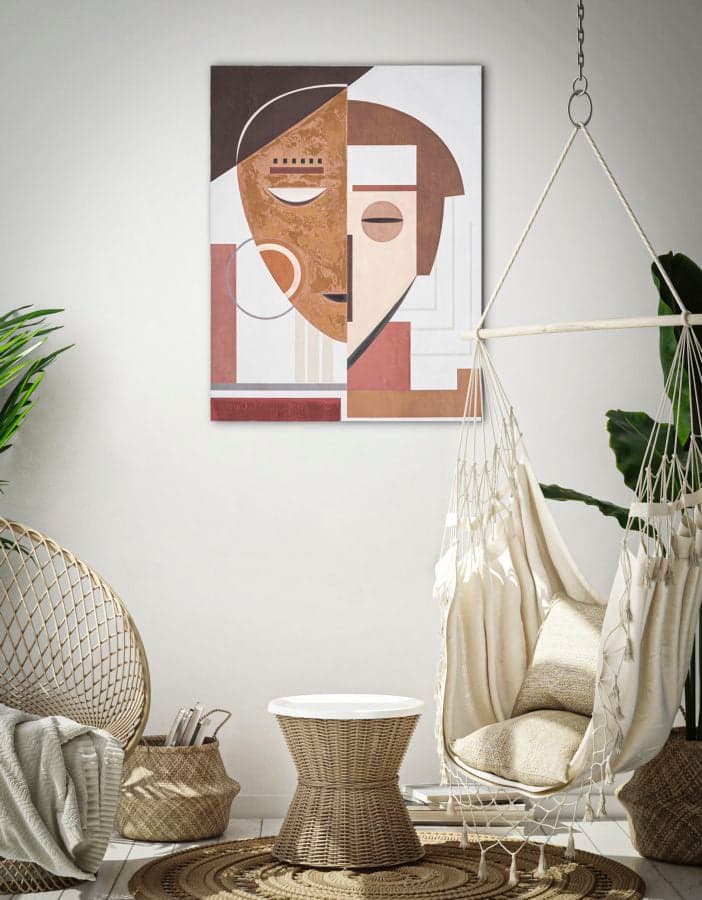 Dipinto su tela Ethnic con telaio in legno per decorazioni ambienti in Poster e stampe Decor Space - Altamura, commercioVirtuoso.it