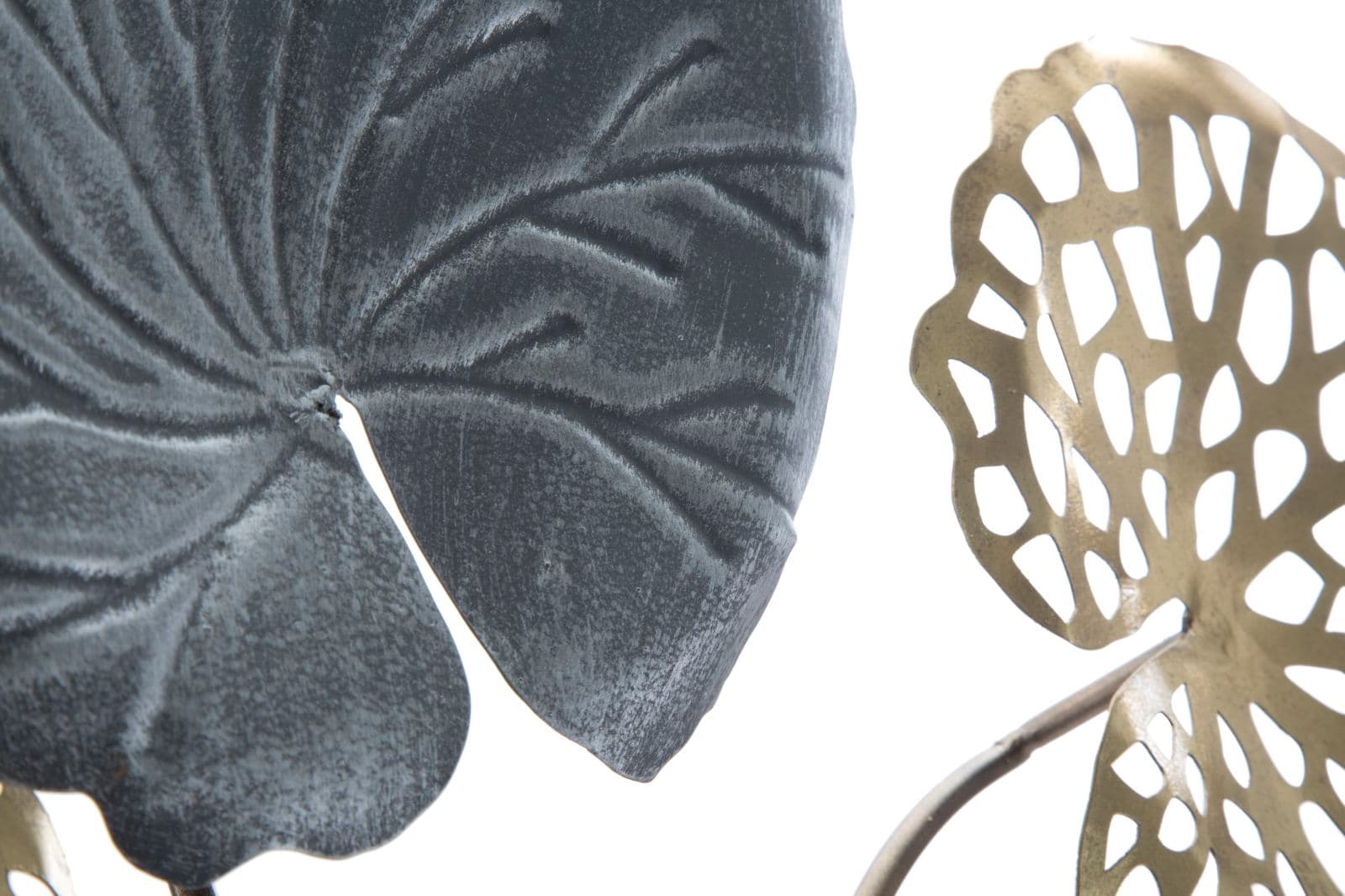 Composizione foglie decorative Ory in ferro per decorazioni ambienti in Sculture a parete Decor Space - Altamura, commercioVirtuoso.it