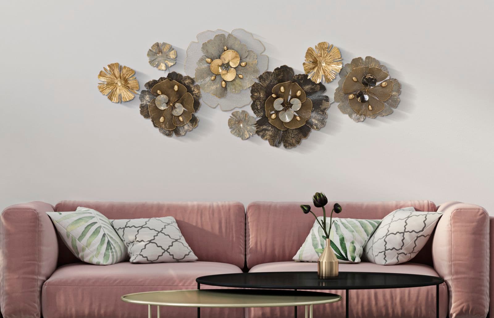 Composizione floreale decorativa Bungy in ferro per decorazioni ambienti in Vasi Decor Space - Altamura, commercioVirtuoso.it