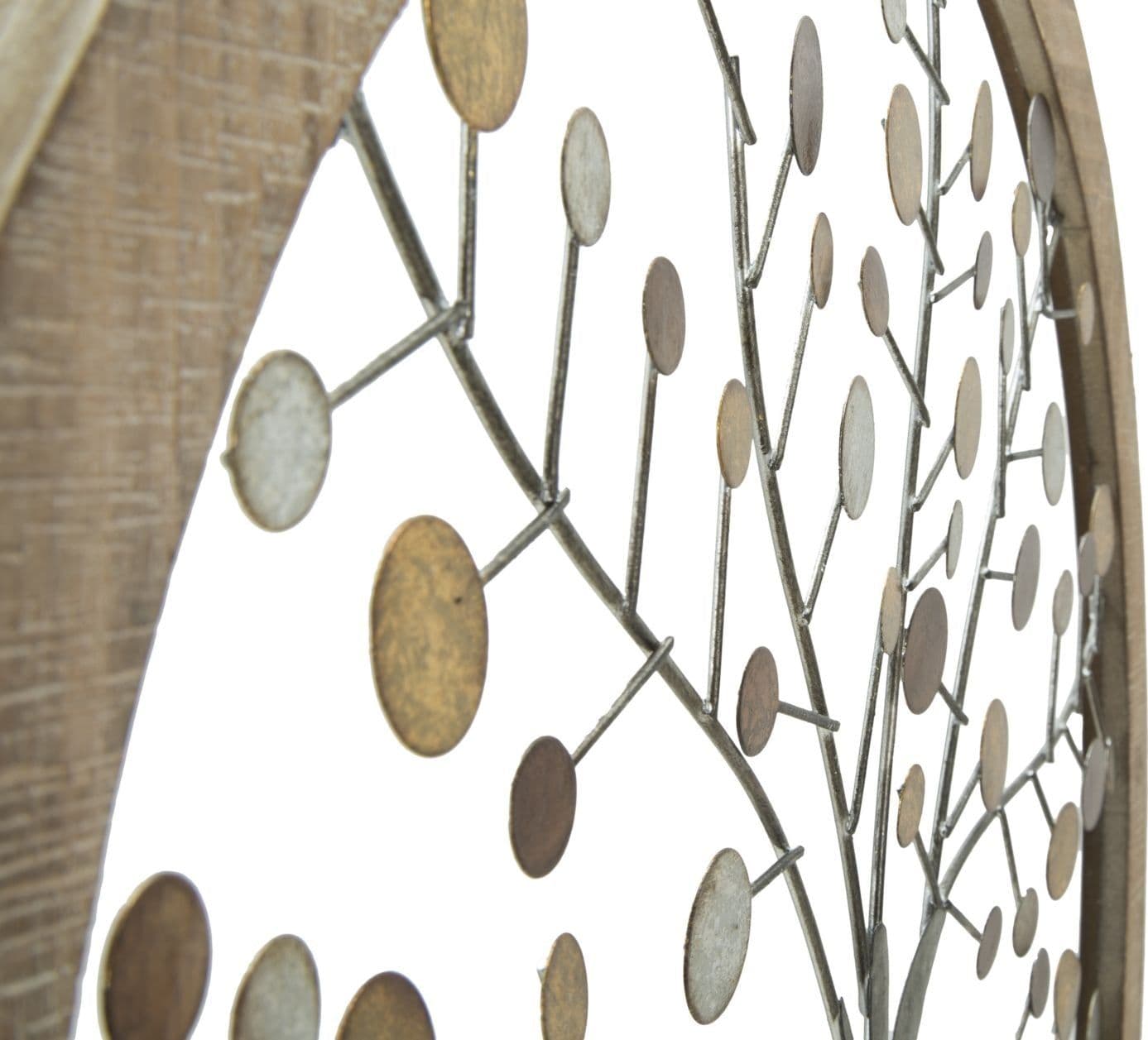 Albero decorativo in ferro e legno da muro per decorazioni ambienti in Sculture a parete Decor Space - Altamura, commercioVirtuoso.it