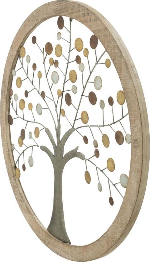 Albero decorativo in ferro e legno da muro per decorazioni ambienti in Sculture a parete Decor Space - Altamura, commercioVirtuoso.it