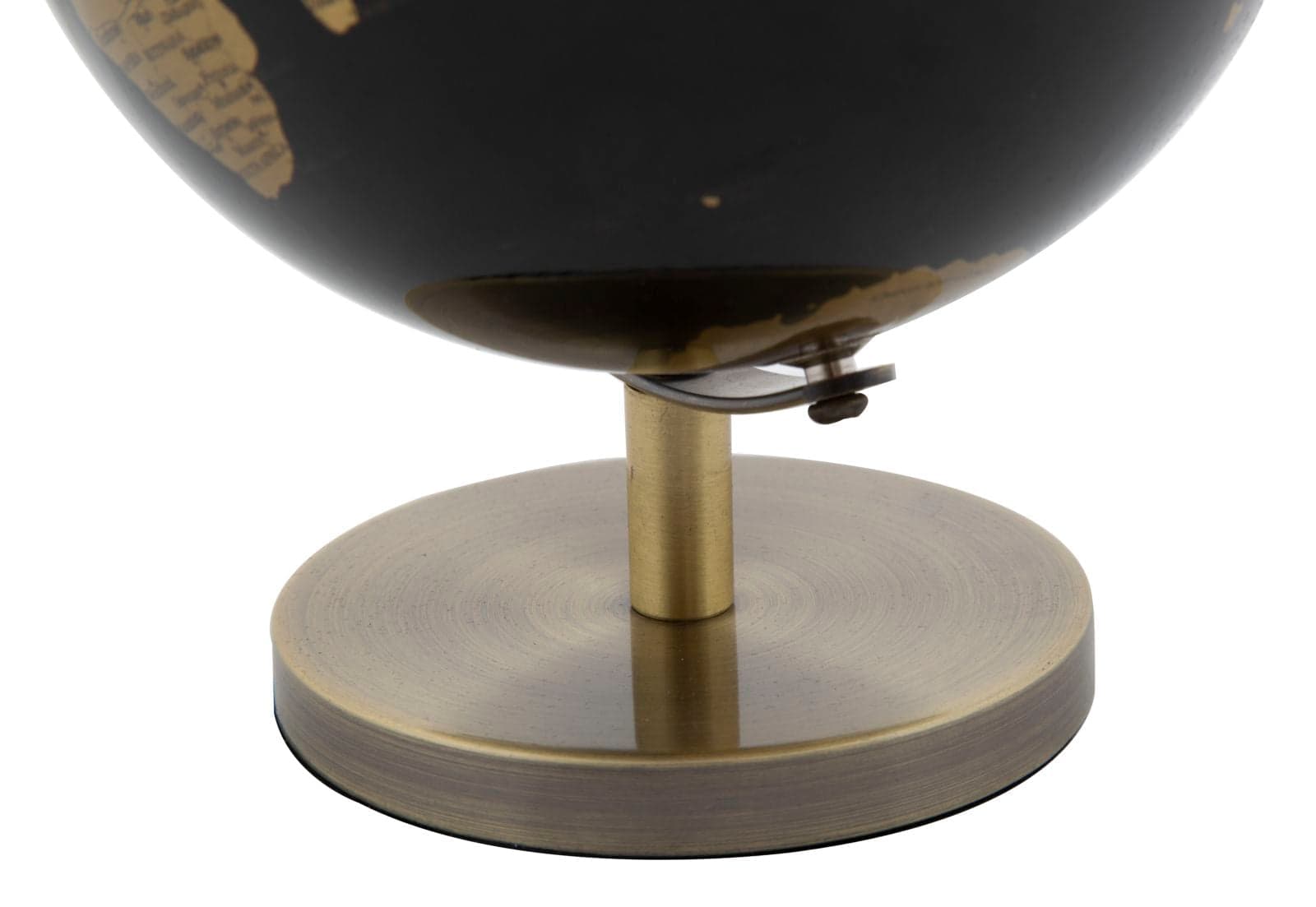 Mappamondo girevole con base in metallo per decorazione interni h 17 cm in Mappamondi Decor Space - Altamura, commercioVirtuoso.it