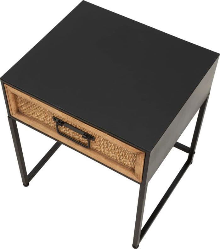 Comodino "Hanoi" struttura in metallo e legno MDF per interni in Comodini Decor Space - Altamura, commercioVirtuoso.it
