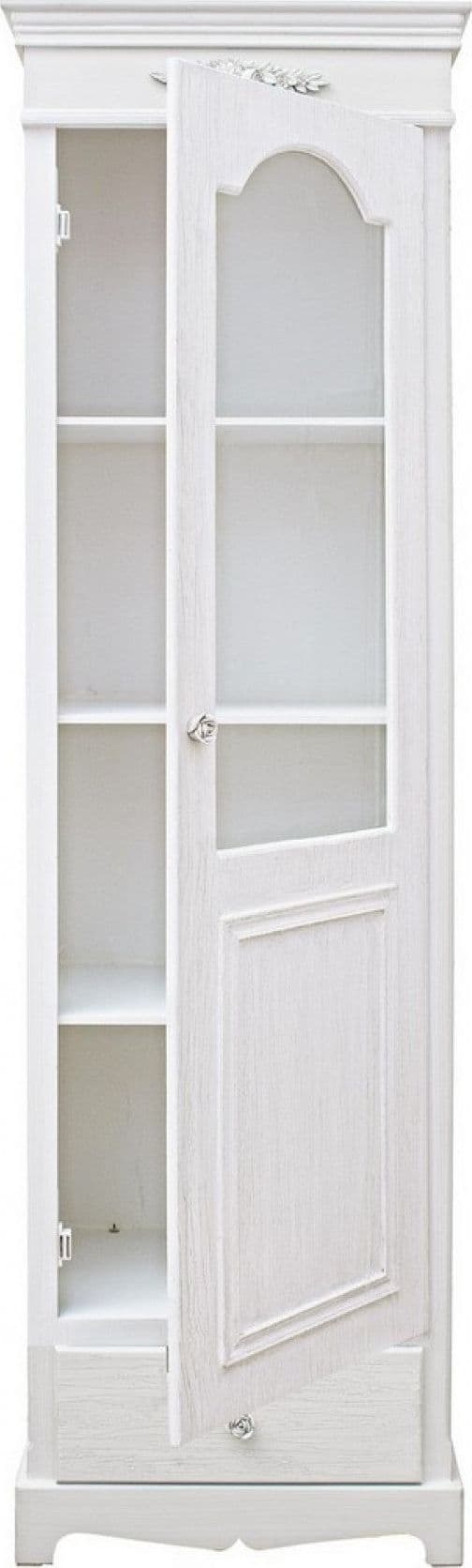 Vetrina "Blanc" in MDF con finitura Bianca opaca, maniglie in poliresina in Vetrinette Decor Space - Altamura, commercioVirtuoso.it