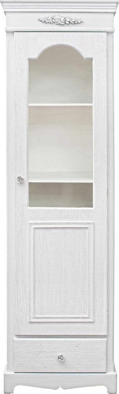 Vetrina "Blanc" in MDF con finitura Bianca opaca, maniglie in poliresina in Vetrinette Decor Space - Altamura, commercioVirtuoso.it