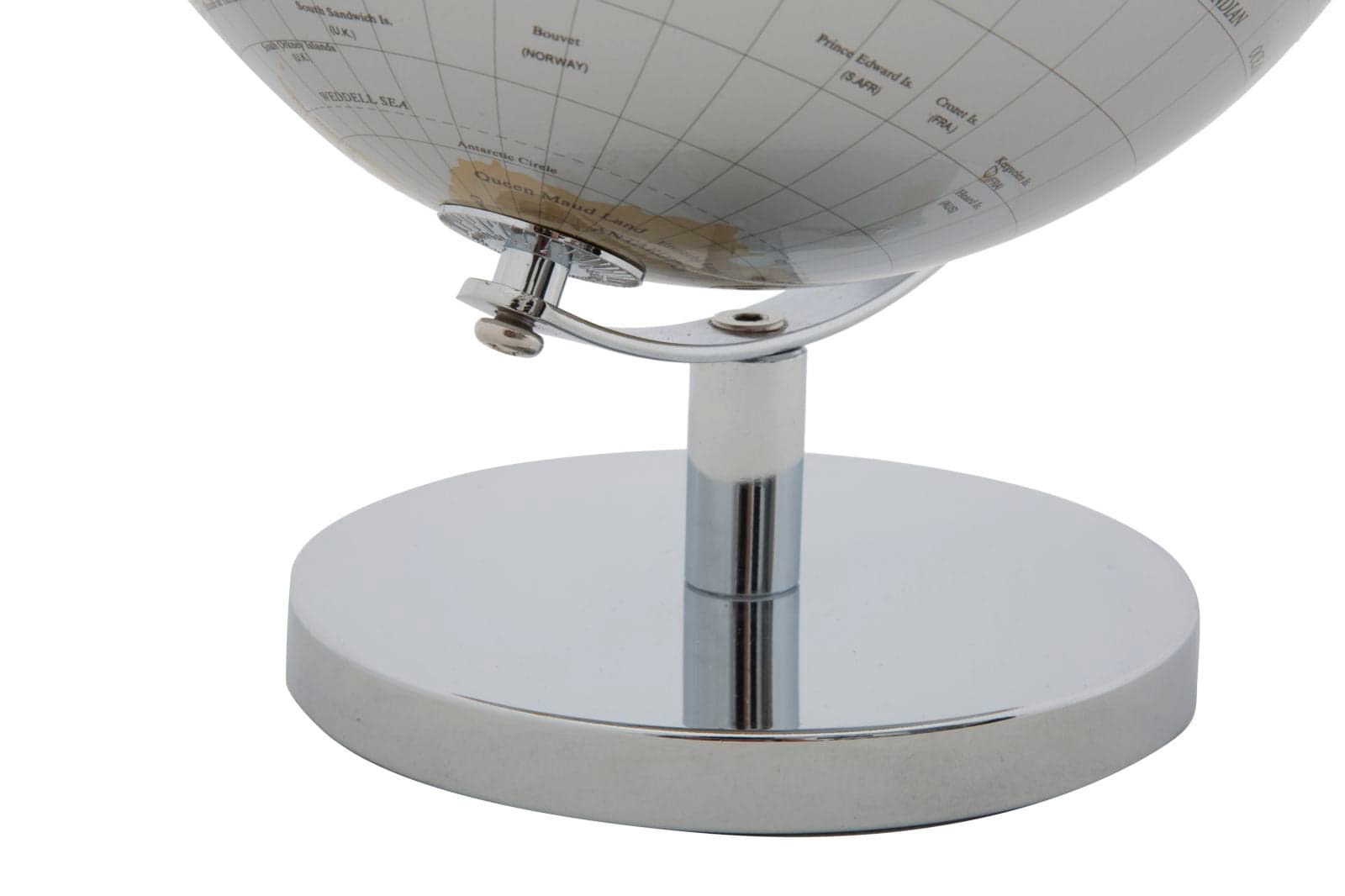 Mappamondo girevole con base in metallo per decorazione interni h 28 cm in Mappamondi Decor Space - Altamura, commercioVirtuoso.it