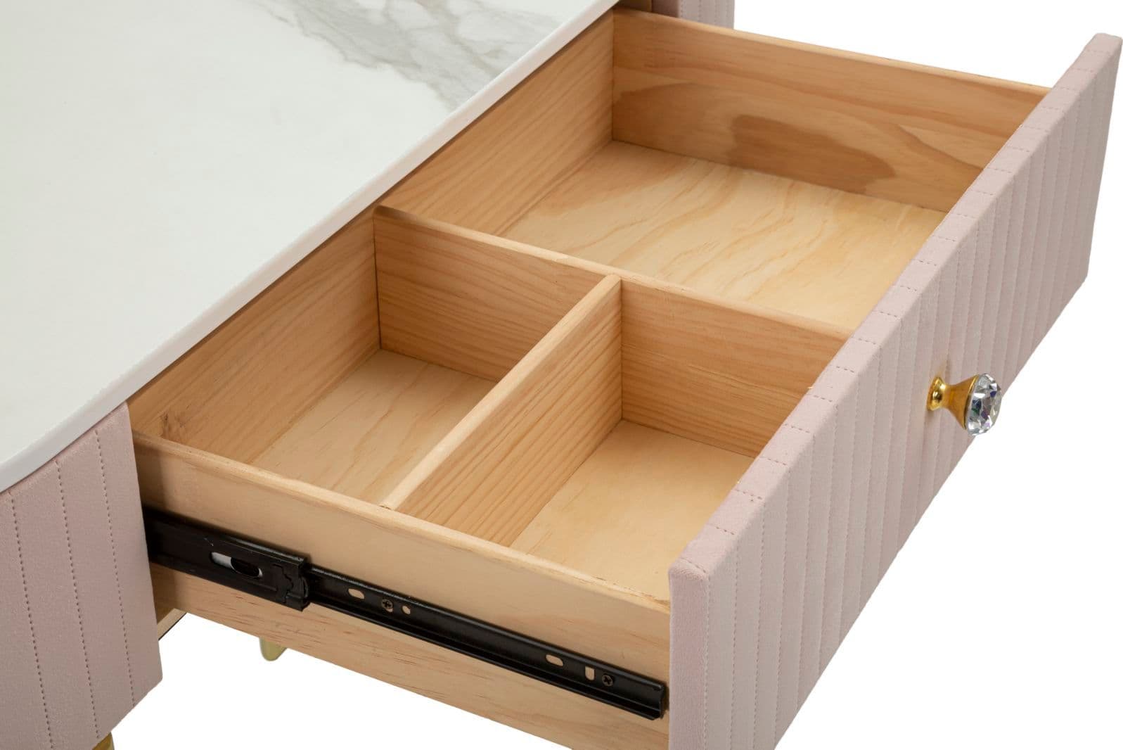 Console "Montpellier" struttura in metallo e legno ripiano in marmo per interni in Credenze Decor Space - Altamura, commercioVirtuoso.it