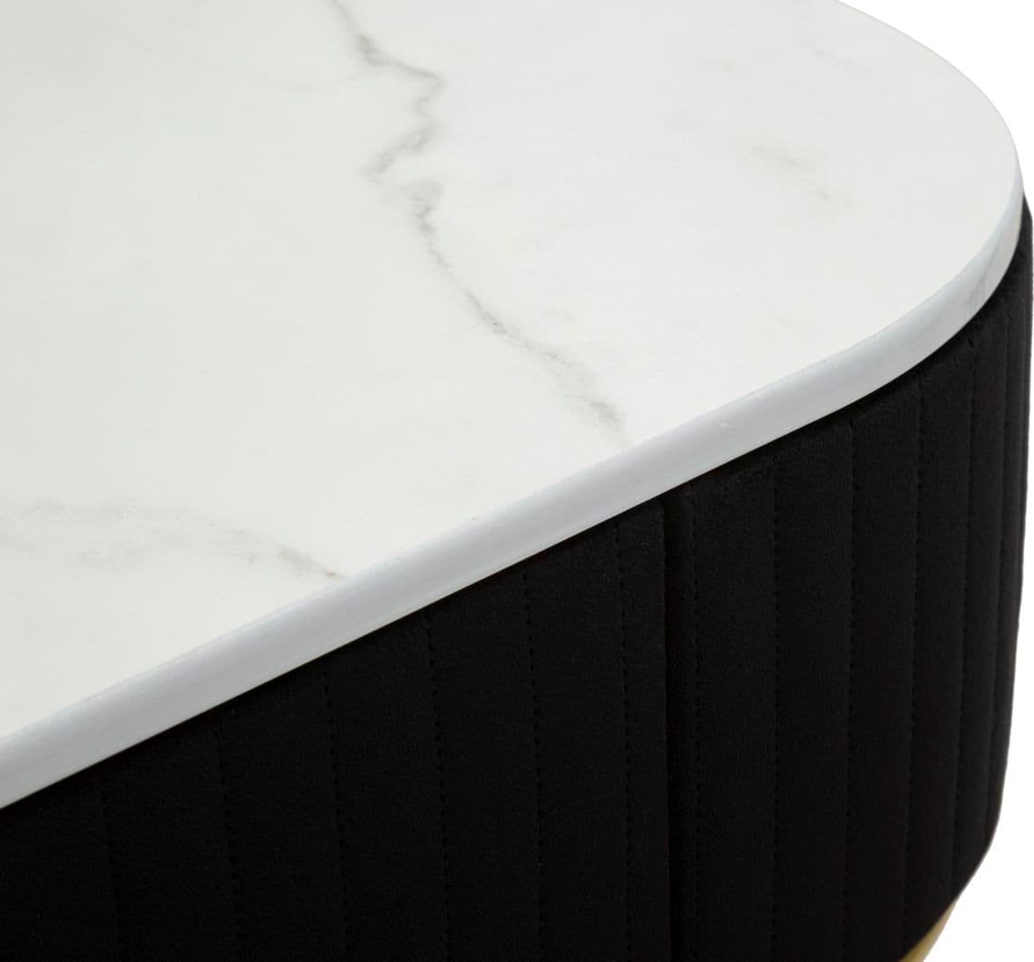 Console "Montpellier" struttura in metallo e legno ripiano in marmo per interni in Credenze Decor Space - Altamura, commercioVirtuoso.it