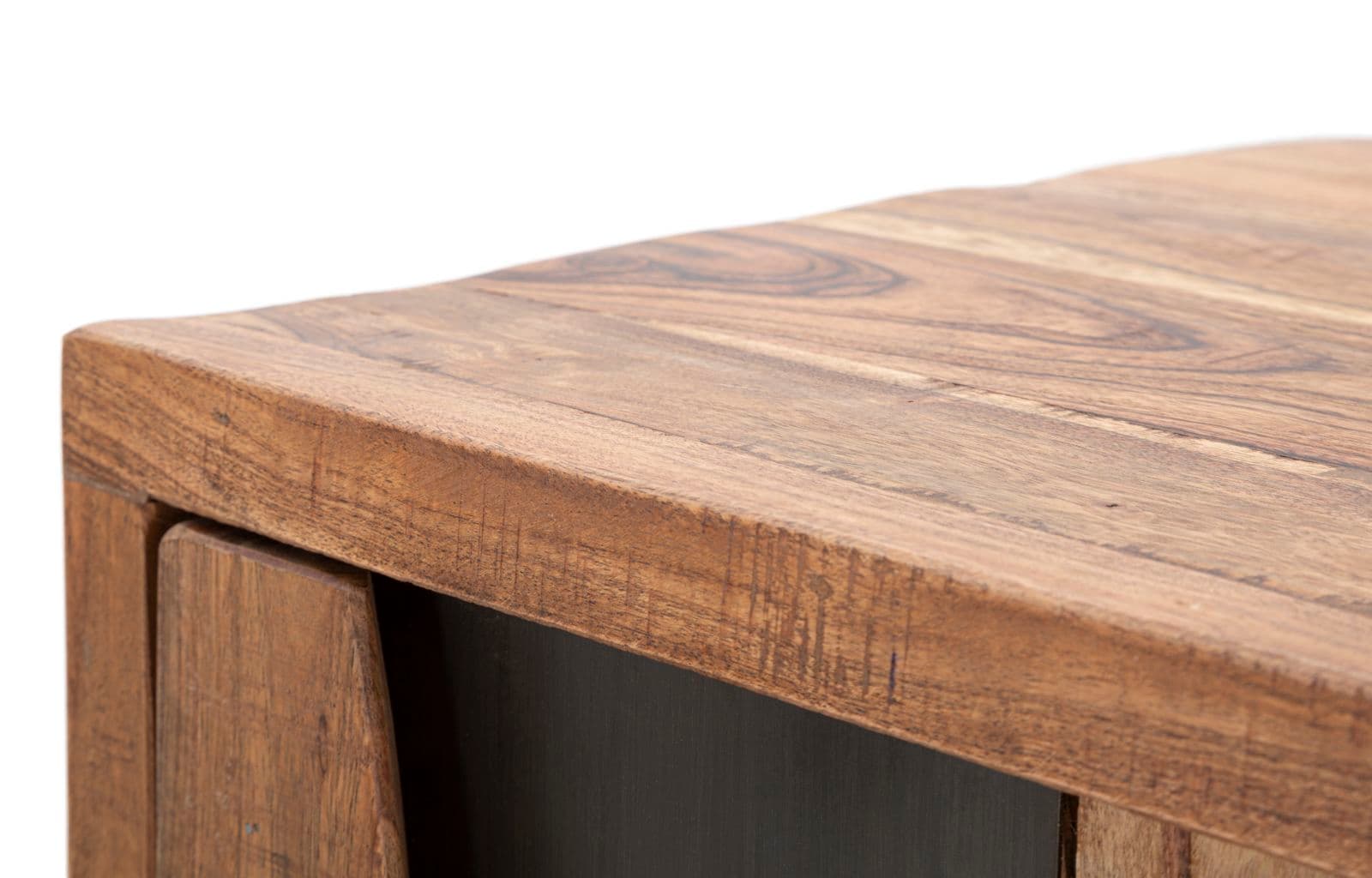 Comodino "Yellowstone" struttura in legno di acacia e metallo per interni in Comodini Decor Space - Altamura, commercioVirtuoso.it