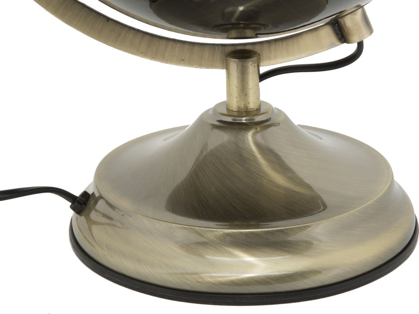 Mappamondo girevole con luce base in metallo per decorazione interni h 38 cm in Mappamondi Decor Space - Altamura, commercioVirtuoso.it