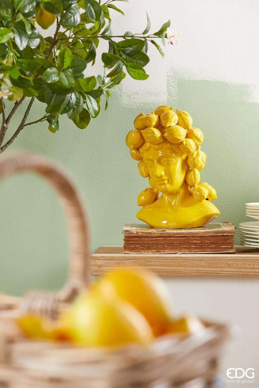 Statua decorativa "Chakra"  con limoni da interno ed esterno per giardino per veranda in Statue Decor Space - Altamura, commercioVirtuoso.it