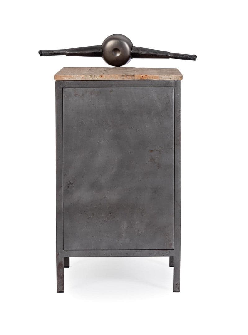 Consolle da Bar "Vespa" con struttura in acciaio, piano in legno, da 104 x 94 x 65 cm in Tavoli da bar Decor Space - Altamura, commercioVirtuoso.it