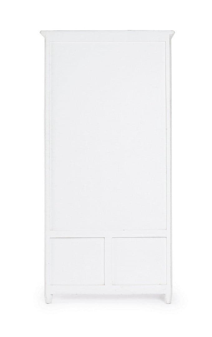 Vetrina "Colette" da 2 ante e 3 cassetti con struttura in legno di mango massiccio da 90 x 38 x 185 cm in Vetrinette Decor Space - Altamura, commercioVirtuoso.it