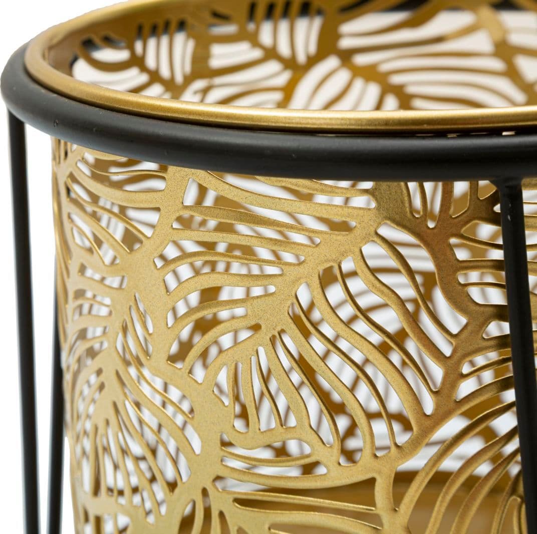 Porta vasi coppia struttura in metallo con supporto per interni set da 2 in Portavasi Decor Space - Altamura, commercioVirtuoso.it
