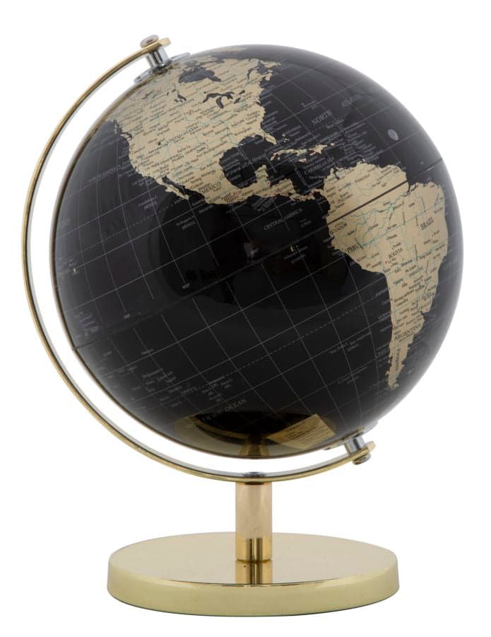 Mappamondo girevole con base in metallo per decorazione interni in Mappamondi Decor Space - Altamura, commercioVirtuoso.it