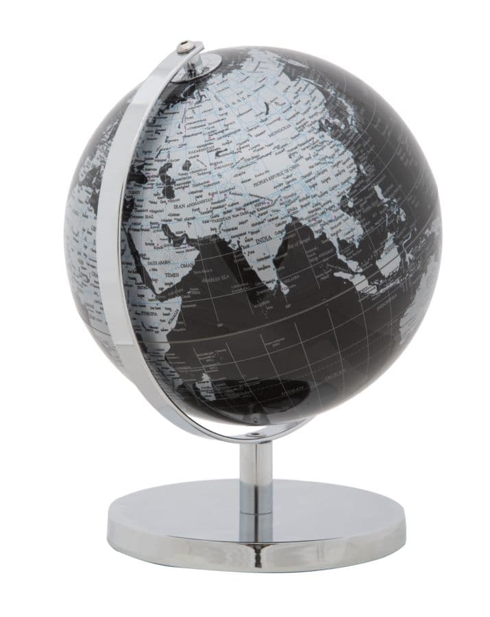 Mappamondo girevole con base in metallo per decorazione interni in Mappamondi Decor Space - Altamura, commercioVirtuoso.it