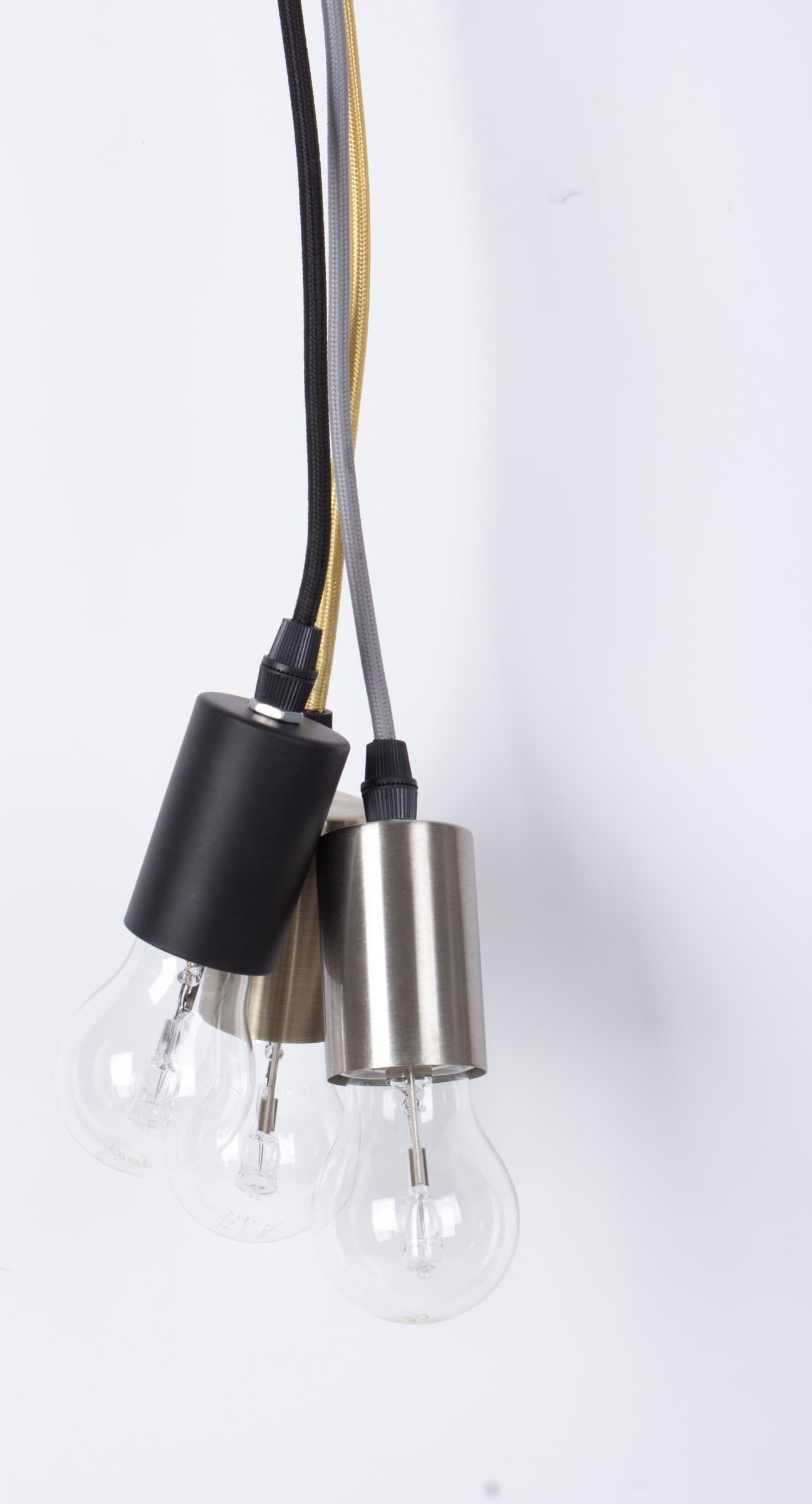 Lampadario "Oldish Light Met" in acciaio h 120 cm in Lampade a sospensione Decor Space - Altamura, commercioVirtuoso.it