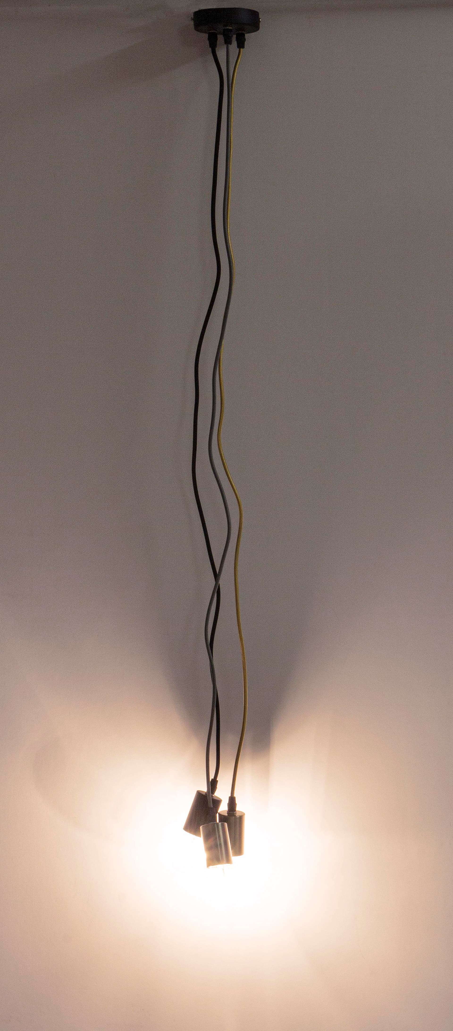 Lampadario "Oldish Light Met" in acciaio h 120 cm in Lampade a sospensione Decor Space - Altamura, commercioVirtuoso.it