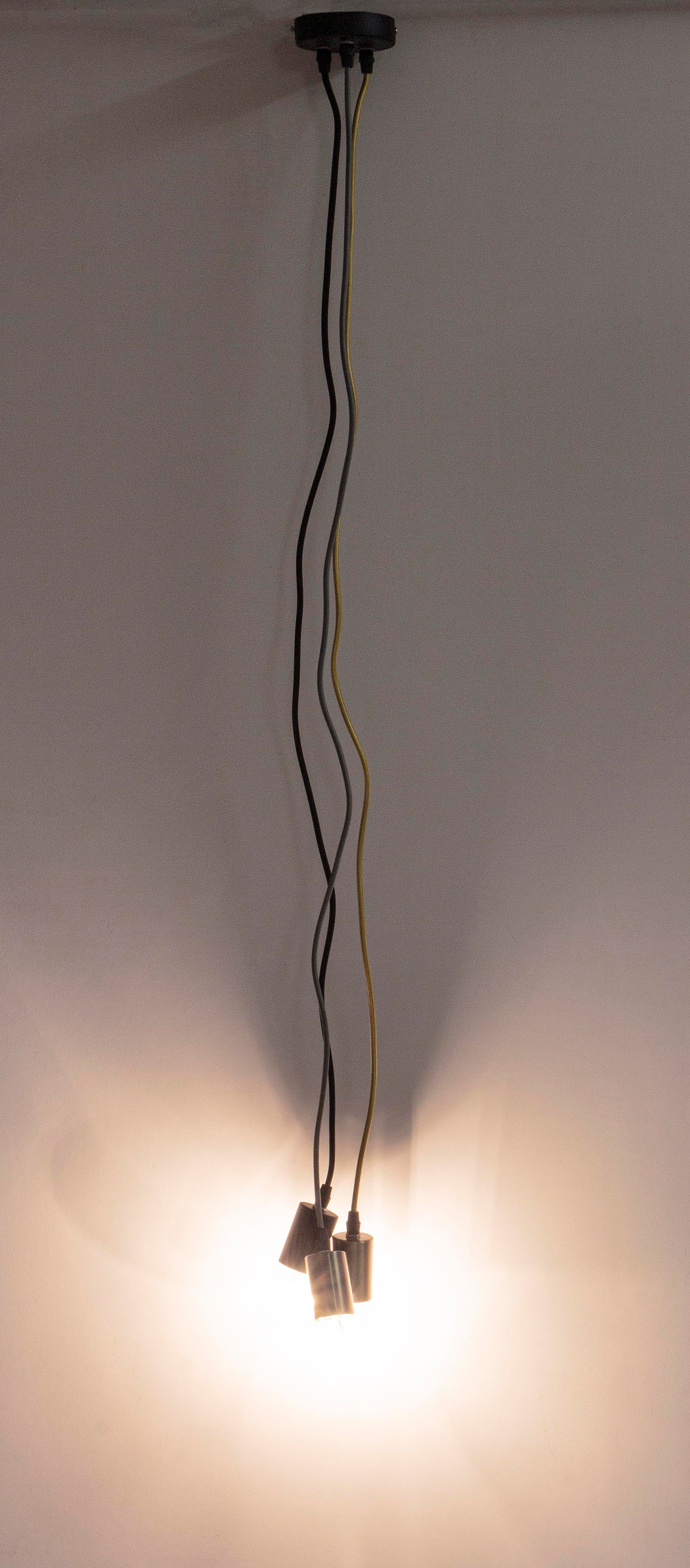 Lampadario "Oldish Light Met" in acciaio h 120 cm in Lampade a sospensione Decor Space - Altamura, commercioVirtuoso.it