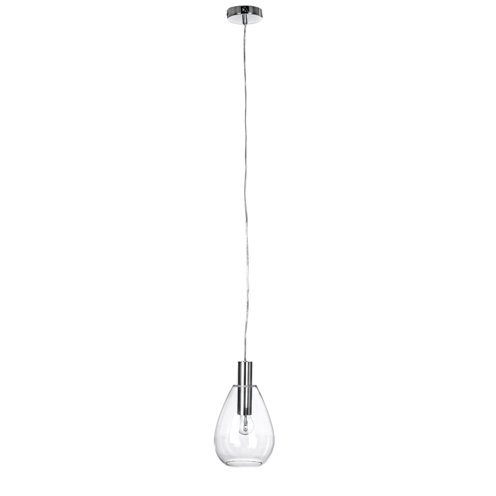 Lampadario "Glaring" in acciaio e vetro in Lampade a sospensione Decor Space - Altamura, commercioVirtuoso.it