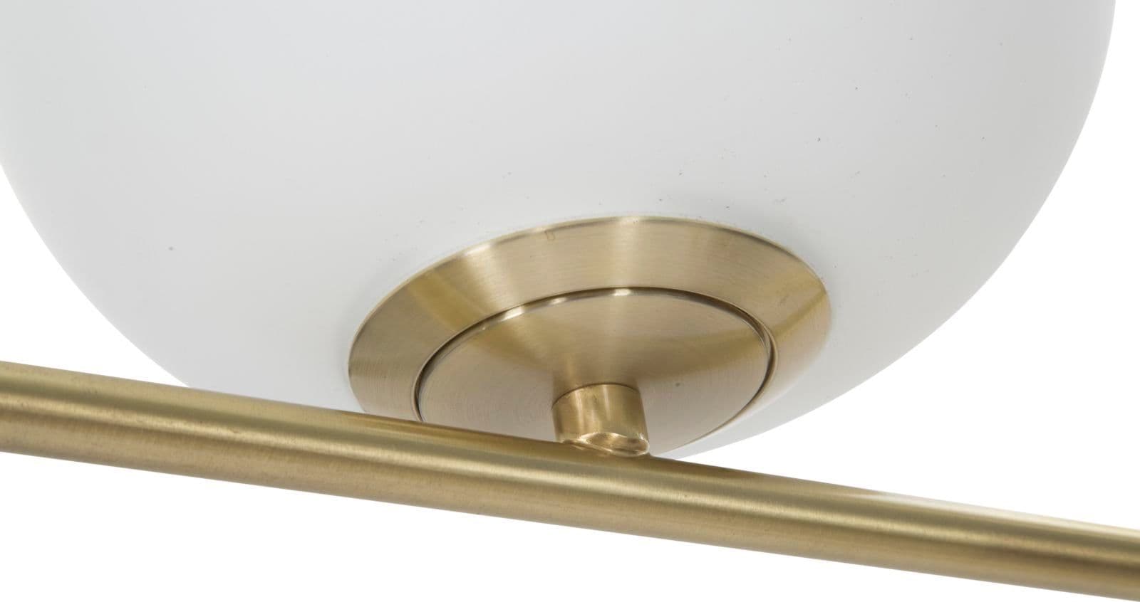 Lampada da terra "Glamy" ovale struttura in metallo color oro e vetro per interni in Lampade da terra Decor Space - Altamura, commercioVirtuoso.it