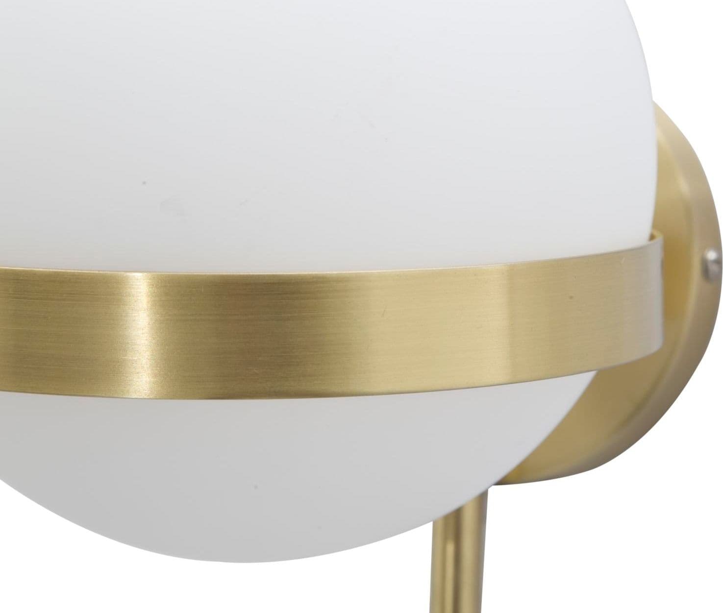 Lampada da muro "Glamy" struttura circolare in metallo color oro per interni in Applique Decor Space - Altamura, commercioVirtuoso.it